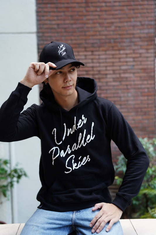 Under Parallel Skies Black Logo Hoodie